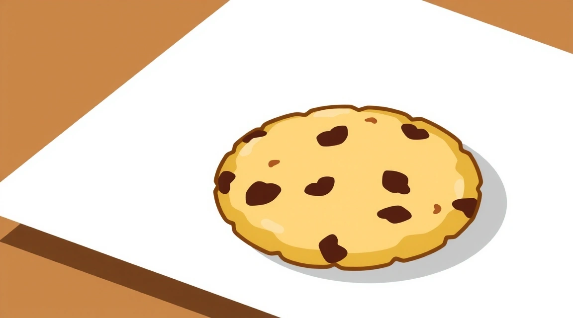 Illustration of a cookie icon representing digital data privacy