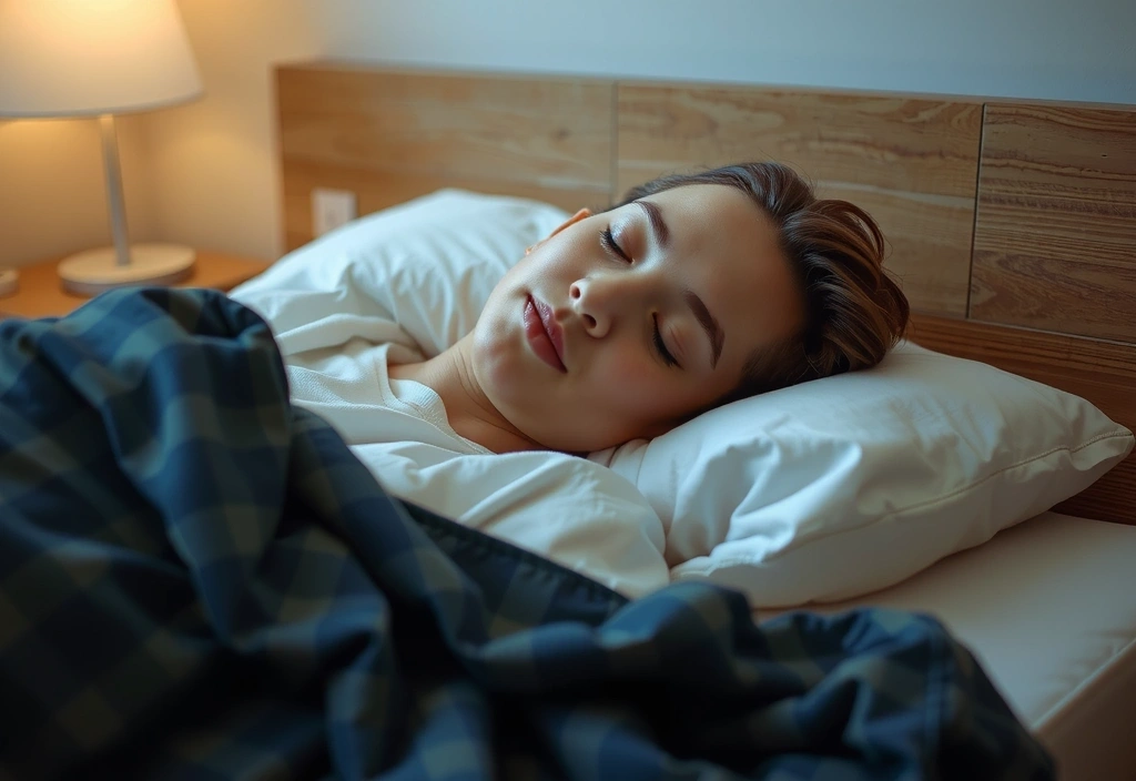 Person sleeping peacefully